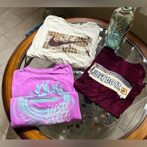 🏀Nike🏀-Mens Graphic T-Shirts - White, Purple, and Maroon size XL